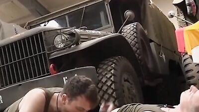 Horny military ks banging at their favorite place