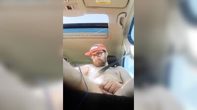 Naked car ride