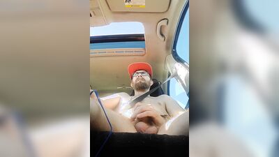 Naked car ride