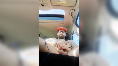 Naked car ride