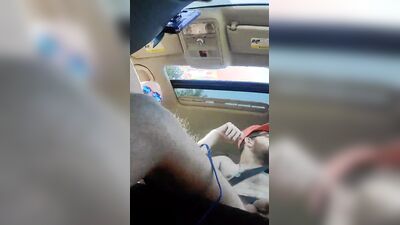 Naked car ride