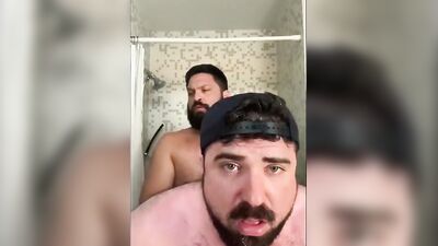 Bend over the Bathroom Sink and get Filled up boy