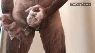 Playing with iphone slo-mo - part 1 - pee, shower and cum