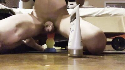 Nonbinary Femboy caged and gets anal fucked by their BD Terra