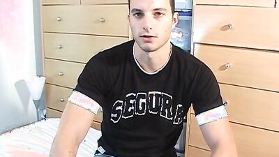 Romain, Nice innocent straight guy serviced his cock by us.