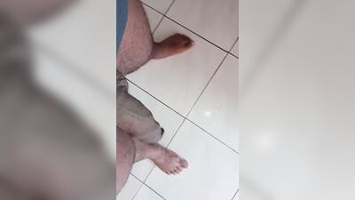 Washing my dick after eating a hairy ass,He cut my dick off his ass