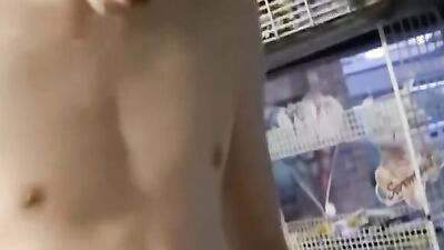 Euro twink anal threesome ends with a huge warm cumload
