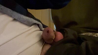 Jerking off after work.