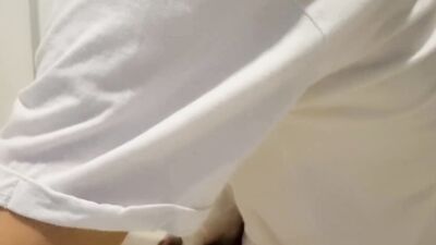 Latex Gloved Twink Boy Jerking Off And Cumming