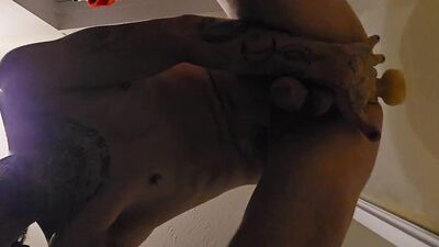 Fucked with a dildo till I cum