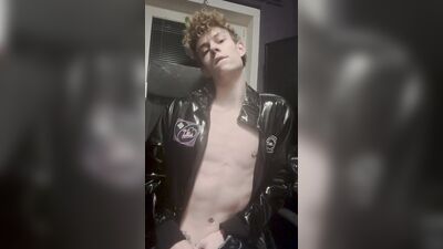 gay Twink masturbating his big Dick