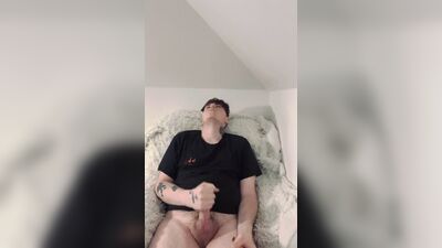 Croatian boy plays with toys and cums