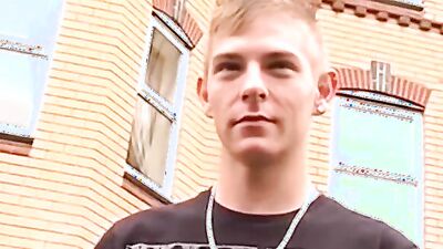 Amateur picked up twink banged in a threesome in a van