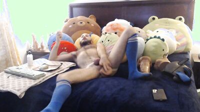 Stretching my hole in my pile of squishmallows
