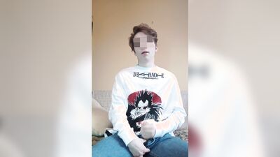 boy swallows cum from a used condom