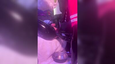 Latex puppy in Fursuit gets used on the sofa very hard ( XL Toys and Fisting) - Single PoV