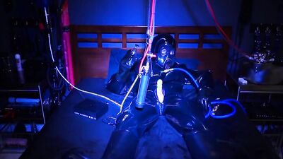 Heavy Rubber Cyborg Milking