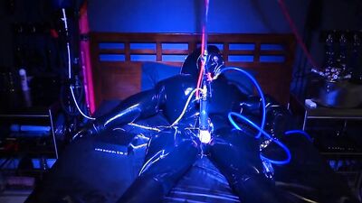 Heavy Rubber Cyborg Milking