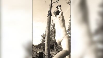 Andy's funny Gymnastics in hanging November 2023 pried open Thighs in the Air
