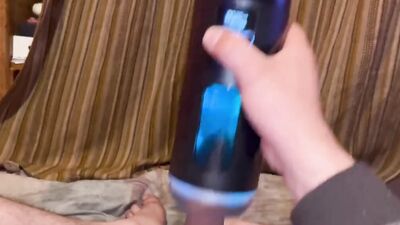 Explosión de leche con maquina de garganta profunda 60fps 4k