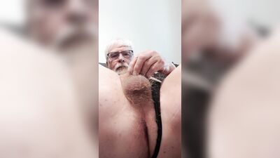 Fucking ass by anal toy, tiny dick masturbation