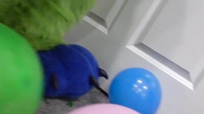 Murrsuit Looner Balloon Bouncing Video W/ Popping