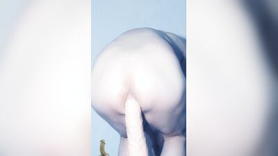 Anal dildo small ass beautiful buttocks hairless anal