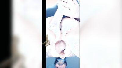 Anal dildo small ass beautiful buttocks hairless anal