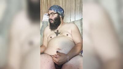 Alpha Silverwolf edging and stroking my thick bbc until I cum wishing I was inside of your holes