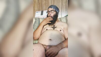 Alpha Silverwolf edging and stroking my thick bbc until I cum wishing I was inside of your holes
