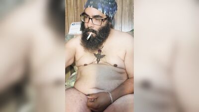 Alpha Silverwolf edging and stroking my thick bbc until I cum wishing I was inside of your holes