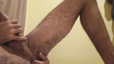 Enjoying a lot with his finger up his ass massaging his prostate