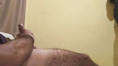 Enjoying a lot with his finger up his ass massaging his prostate