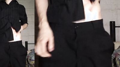 Stripping for You then Oiling and Jerking my Big Cock - HUGE CUMSHOT