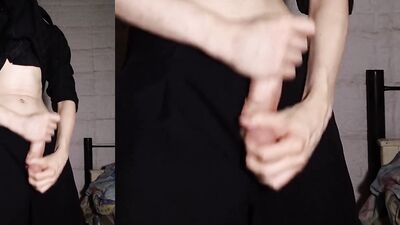 Stripping for You then Oiling and Jerking my Big Cock - HUGE CUMSHOT