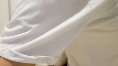 Latex Gloved Twink Jerking Off And Cumming