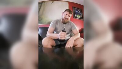 40-year-old Gym Dude Strip Tease