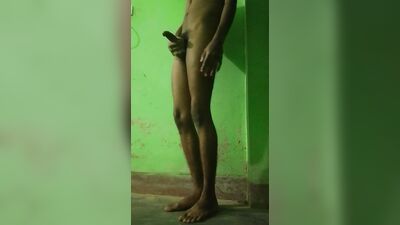 Masturbating in rainy day and experimenting