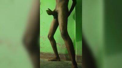 Masturbating in rainy day and experimenting