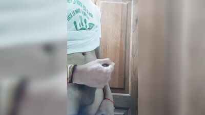 LARGE SIZE PENIS OF YOUNG MAN MASTURBATING IN CLOSEUP