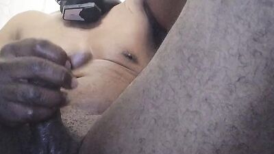 vibrator induced squealing orgasm of big black cock dominant master