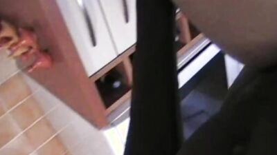 110 Jess fucked by ebony boy plumbeer with xxl cock in the kitchen