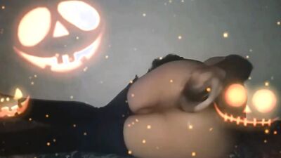 SofiBlack Celebrate Halloween big ass gay taking big huge dildo