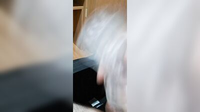 daddy beats his big cock and enjoys it in the palm of his hand