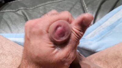 Prostate massage with sex toys, lube and plenty of cum.