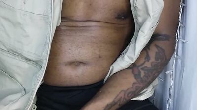 Dirty Talking Jerking Black Cock