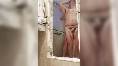 Oso and Cub takes a shower together - No Sex