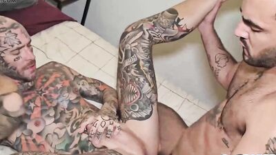 Barebackthathole – Douglas Smith And Inked Brln Raw Fuck