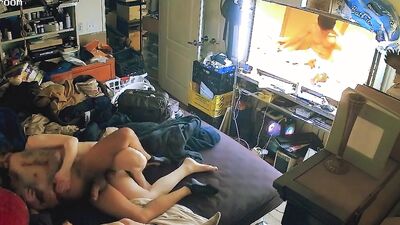 Getting fucked rough well roomie sucks me
