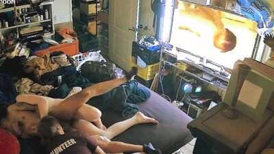 Getting fucked rough well roomie sucks me